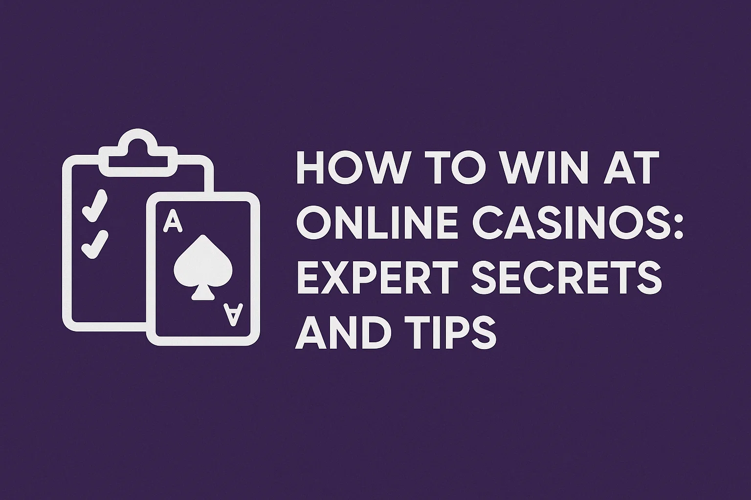 How to Win at Online Casinos: Expert Secrets and Tips